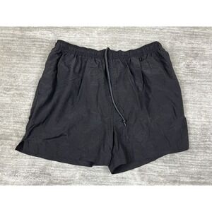 Extreme Limit Swim Trunks Mens XL Black Nylon Mesh Lined Drawstring Shorts 5in